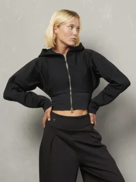 Agnes Sweatshirt mit durchgehendem Reißverschluss