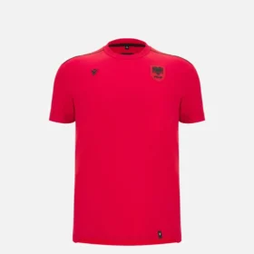 Albanien Nationalmannschaft FSHF 2026/27 Junior Sports Rotes T-Shirt Athleisure
