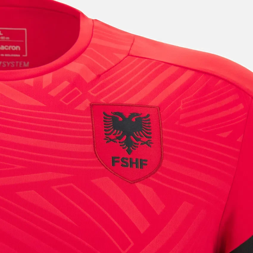 Albanien Nationalmannschaft FSHF 2026/27 Junior-Trainingshemd in Rot Albanien Nationalmannschaft FSHF 2026/27 Junior-Trainingshemd in Rot