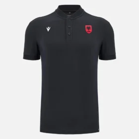 Albanien Nationalmannschaft FSHF 2026/27 Reise-Poloshirt für Erwachsene, schwarz