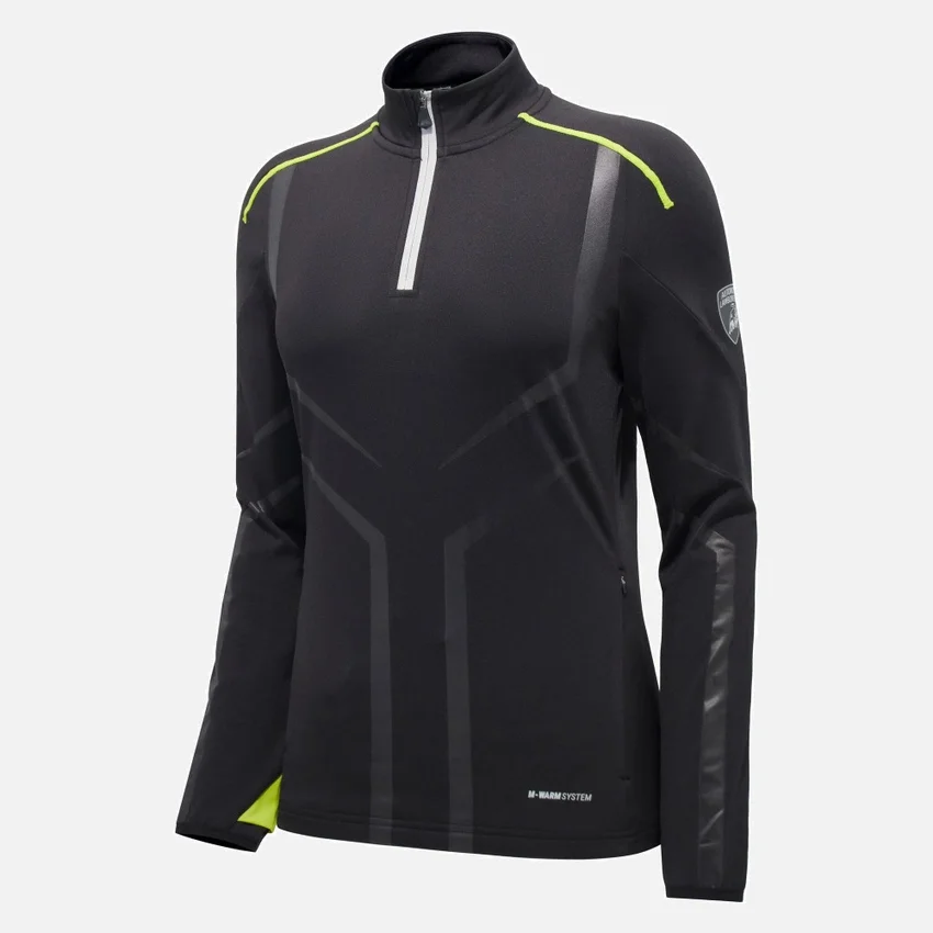 Automobili Lamborghini Damen-Sweatshirt mit 1/4-Reißverschluss Automobili Lamborghini Damen-Sweatshirt mit 1/4-Reißverschluss