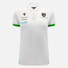 Automobili Lamborghini Squadra Corse Damen-Poloshirt in Weiß