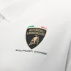 Automobili Lamborghini Squadra Corse Damen-Poloshirt in Weiß
