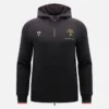 Automobili Lamborghini Squadra Corse Herren-Sweatshirt in Schwarz mit Dreifarb-Motiv und durchgehendem Reißverschluss