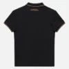 Automobili Lamborghini Squadra Corse Kinder-Poloshirt in Schwarz