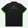Automobili Lamborghini Squadra Corse Kinder-Poloshirt in Schwarz