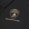 Automobili Lamborghini Squadra Corse Kinder-Poloshirt in Schwarz