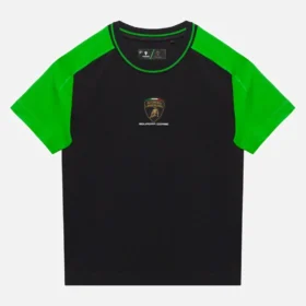 Automobili Lamborghini Squadra Corse Kinder-Sport-T-Shirts in Schwarz