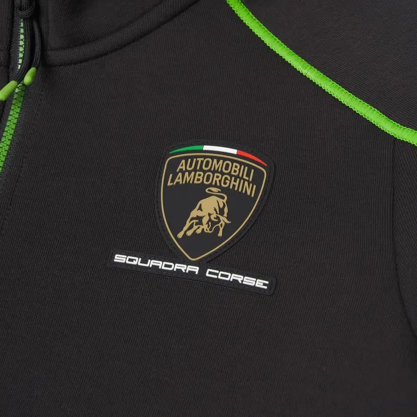Automobili Lamborghini Squadra Corse Kinder-Sweatshirt mit durchgehendem Reißverschluss Automobili Lamborghini Squadra Corse Kinder-Sweatshirt mit durchgehendem Reißverschluss