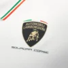 Automobili Lamborghini Squadra Corse Weißes Herren-Poloshirt