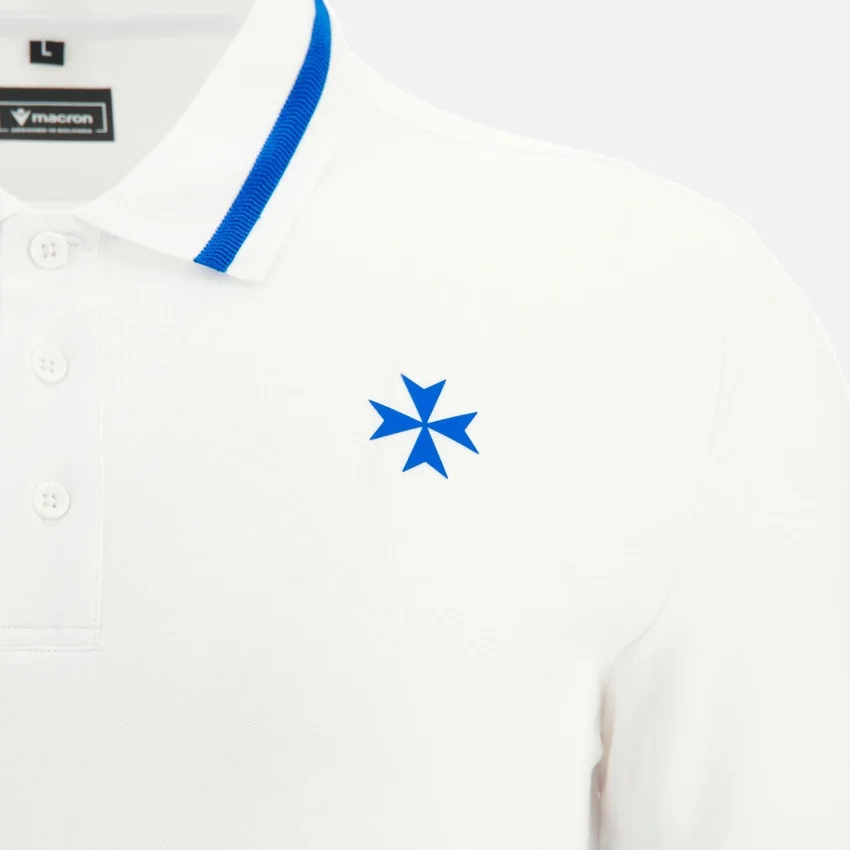 Auxerre 2025/26 Athleisure Weißes Reise-Poloshirt für Erwachsene Auxerre 2025/26 Athleisure Weißes Reise-Poloshirt für Erwachsene