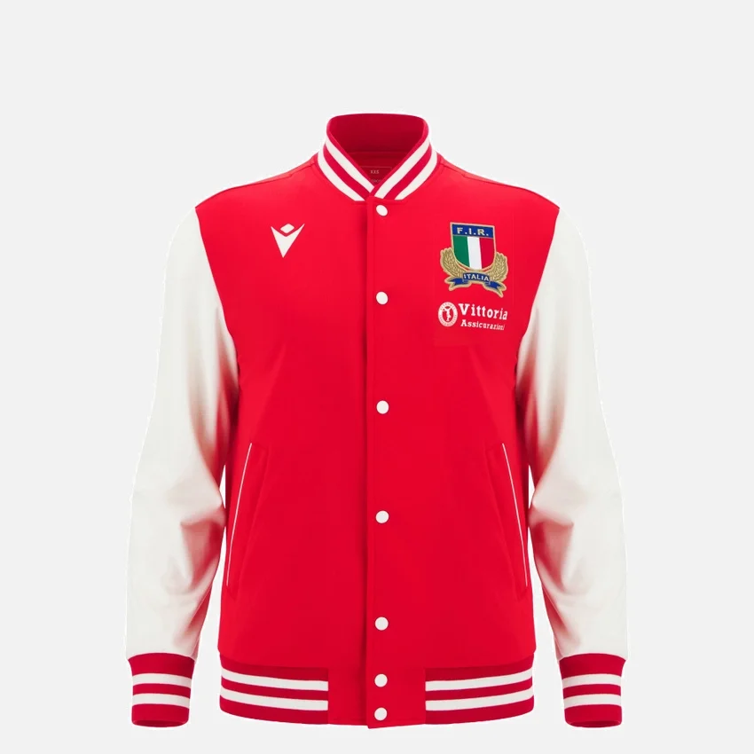 Capsule Garibaldi Italia Rugby 2025/26 Athleisure Kinder-Anthem-Jacke Capsule Garibaldi Italia Rugby 2025/26 Athleisure Kinder-Anthem-Jacke