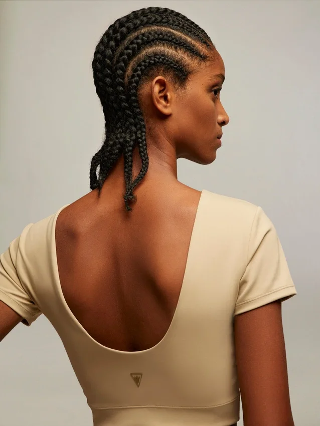Emily Lycra-Cropped-Top-Oberteil Emily Lycra-Cropped-Top-Oberteil
