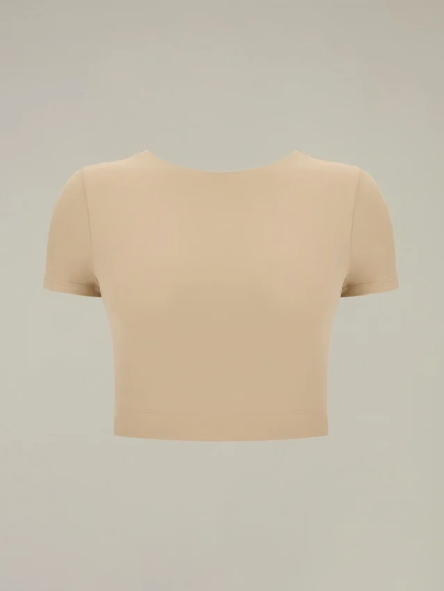 Emily Lycra-Cropped-Top-Oberteil Emily Lycra-Cropped-Top-Oberteil