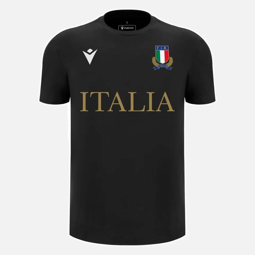 Italia Rugby 2025/26 Fan-Kollektion für Erwachsene Baumwoll-T-Shirt Italia Rugby 2025/26 Fan-Kollektion für Erwachsene Baumwoll-T-Shirt