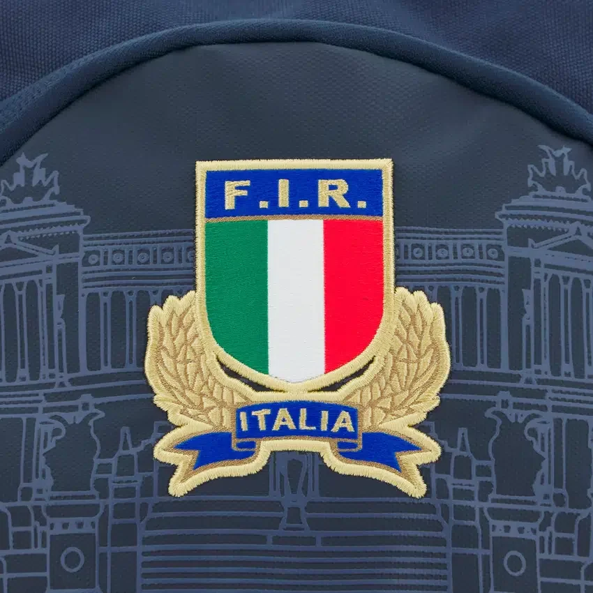 Italia Rugby 2025/26 Rucksack in Marineblau und Gold Italia Rugby 2025/26 Rucksack in Marineblau und Gold