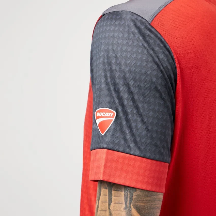 Rotes Padel-Hemd Macron X Ducati Rotes Padel-Hemd Macron X Ducati