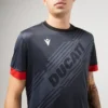Schwarzes Padel-Hemd Macron X Ducati Schwarzes Padel-Hemd Macron X Ducati