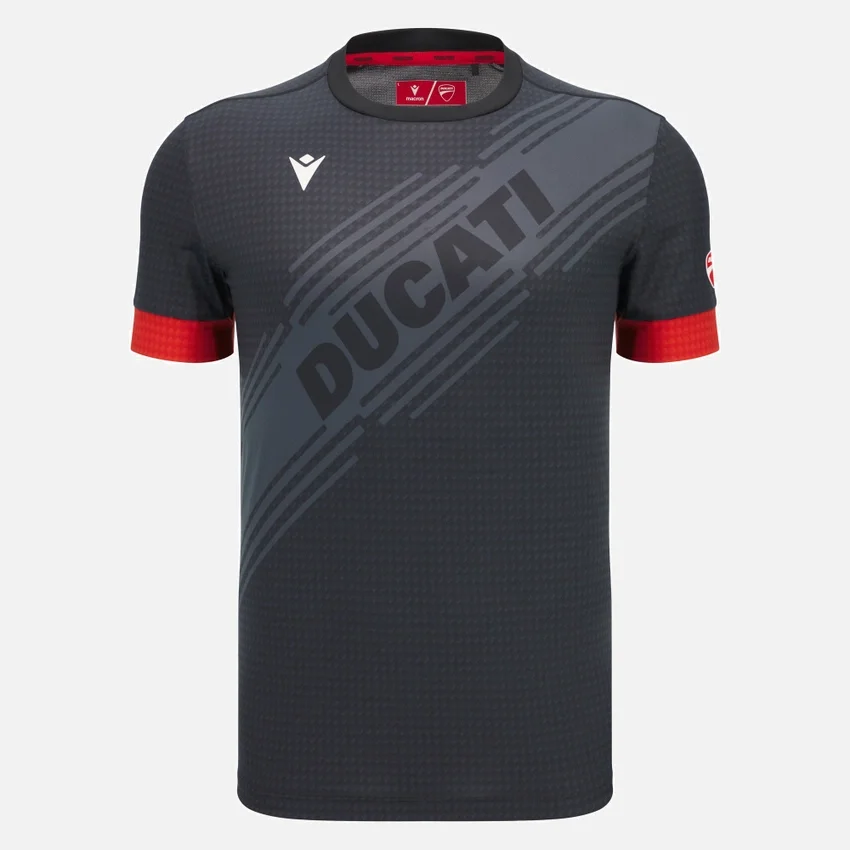 Schwarzes Padel-Hemd Macron X Ducati Schwarzes Padel-Hemd Macron X Ducati