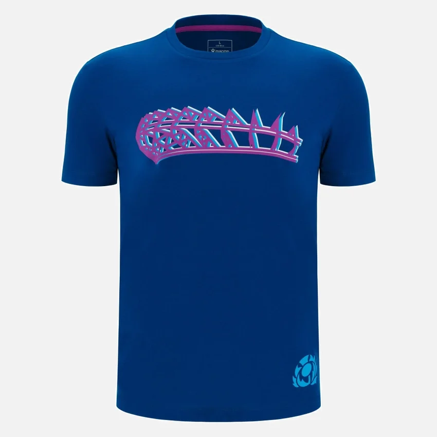 Scottish Rugby 2025/26 Navy Leisure T-Shirt Scottish Rugby 2025/26 Navy Leisure T-Shirt