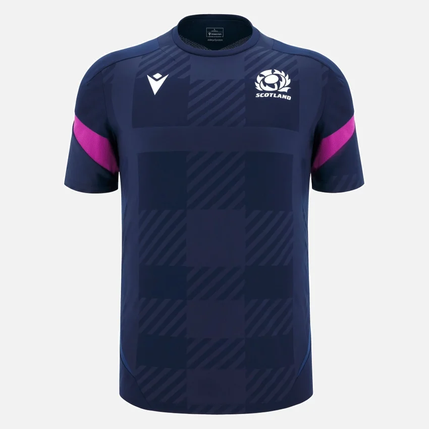 Scottish Rugby 2025/26 Navy Trainings-T-Shirt Scottish Rugby 2025/26 Navy Trainings-T-Shirt