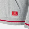 Unibo Collection Grau meliert, gebürsteter Hoodie für Senioren