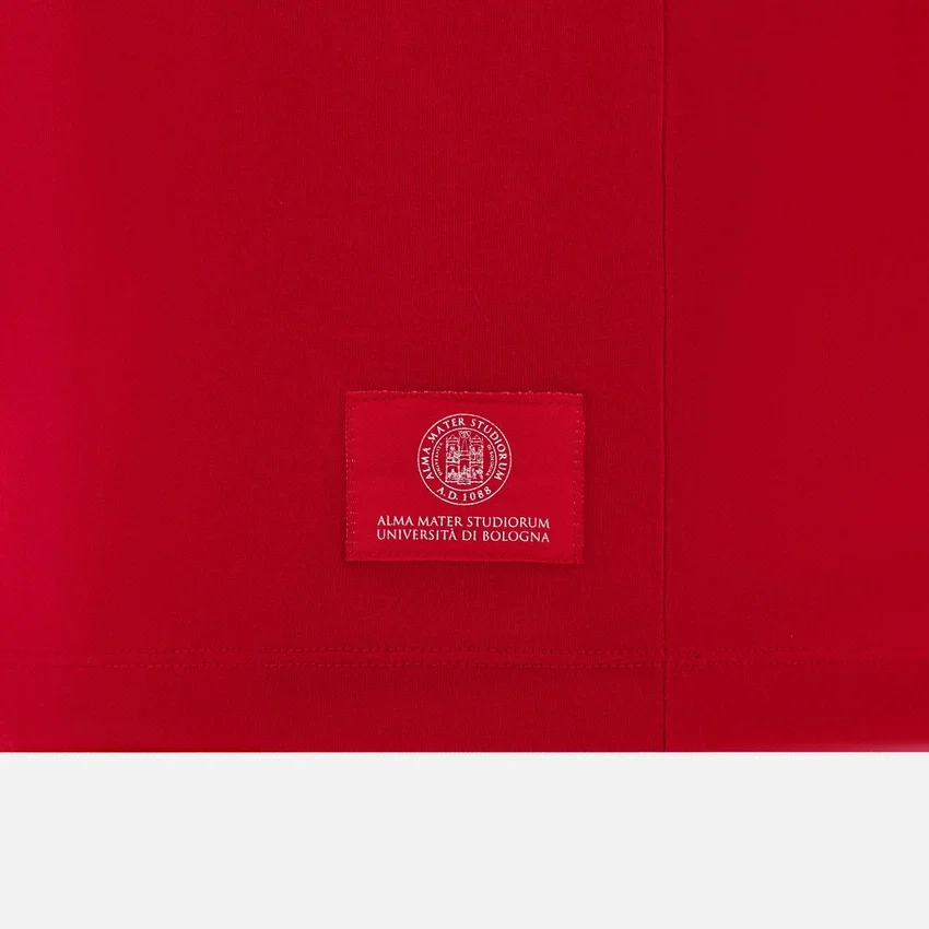 Unibo Collection Rotes Kinder-Baumwoll-T-Shirt Unibo Collection Rotes Kinder-Baumwoll-T-Shirt