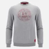 Unibo-Kollektion Grau meliert Ungebürstetes Sweatshirt mit Rundhalsausschnitt für Senioren Unibo-Kollektion Grau meliert Ungebürstetes Sweatshirt mit Rundhalsausschnitt für Senioren