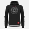 Unibo-Kollektion Schwarzer Hoodie mit gebürsteter Innenseite für Senioren
