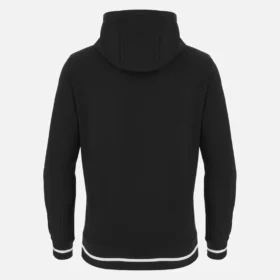 Unibo-Kollektion Schwarzer Hoodie mit gebürsteter Innenseite für Senioren