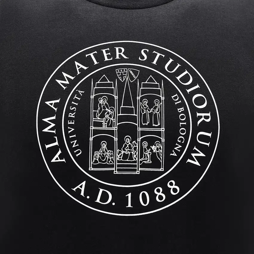 Unibo-Kollektion Schwarzes, ungebürstetes Sweatshirt mit Rundhalsausschnitt für Senioren Unibo-Kollektion Schwarzes, ungebürstetes Sweatshirt mit Rundhalsausschnitt für Senioren