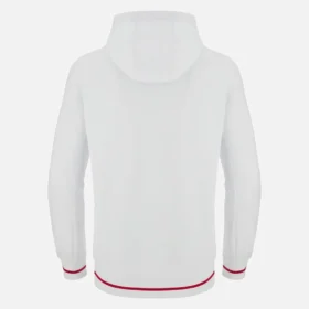 Unibo-Kollektion: Weißer Hoodie mit gebürsteter Innenseite für Senioren