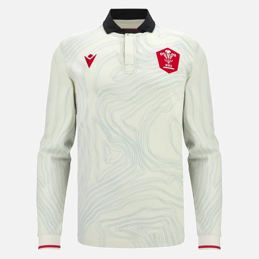 Welsh Rugby 2025/26 Auswärts-Langarm-Baumwoll-Hemd Welsh Rugby 2025/26 Auswärts-Langarm-Baumwoll-Hemd