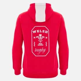 Welsh Rugby 2025/26 Roter Fan-Hoodie