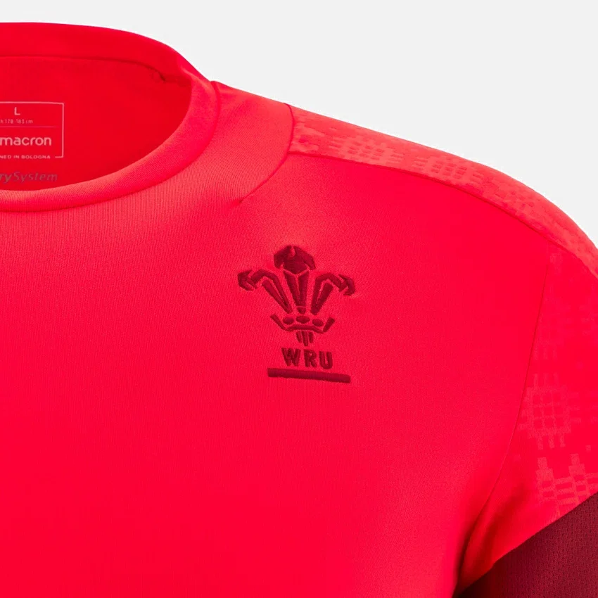 Welsh Rugby 2025/26 Rotes Trainings-T-Shirt Welsh Rugby 2025/26 Rotes Trainings-T-Shirt