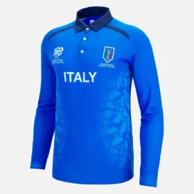 Weltmeisterschaft 2026 Langarm-Hemd des italienischen Cricket-Verbandes