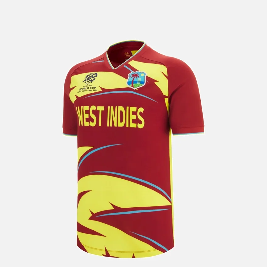Weltmeisterschaft 2026 Westindische Cricket-T-20-Junior-Hemden Weltmeisterschaft 2026 Westindische Cricket-T-20-Junior-Hemden