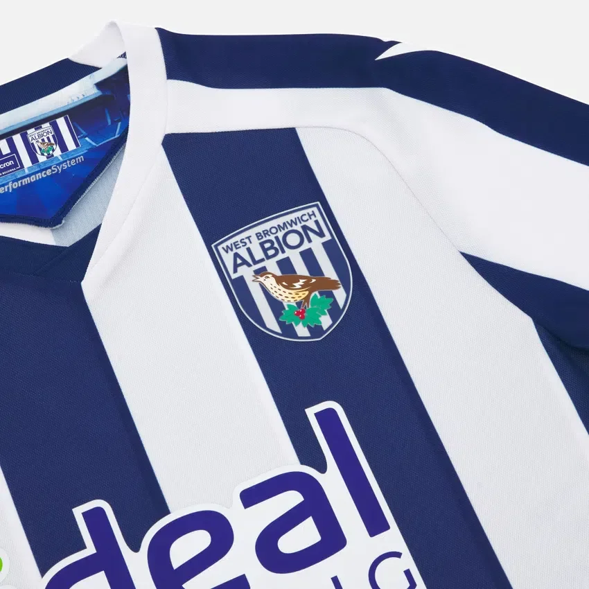 West Bromwich Albion F.C. 2025/26 Heim-Trikot für Erwachsene West Bromwich Albion F.C. 2025/26 Heim-Trikot für Erwachsene