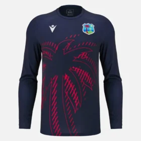 West Indies Cricket 2025/26 Langarm-Trainingshemd für Erwachsene