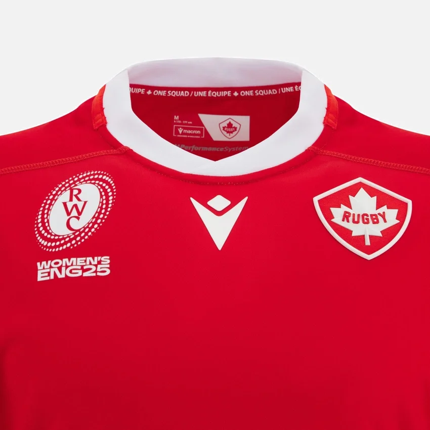 WRWC 2025 Kanada Rugby Damen Heim-Replica-Hemd WRWC 2025 Kanada Rugby Damen Heim-Replica-Hemd
