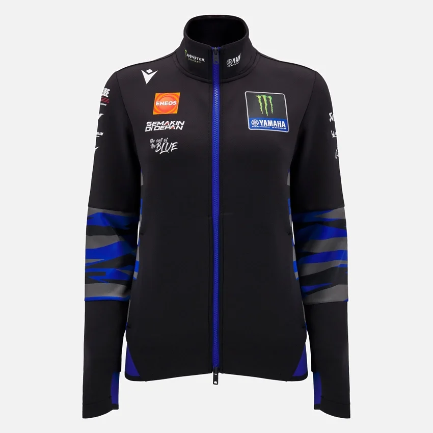 Yamaha Factory Racing 2025 Damen-Sweatshirt mit durchgehendem Reißverschluss Yamaha Factory Racing 2025 Damen-Sweatshirt mit durchgehendem Reißverschluss