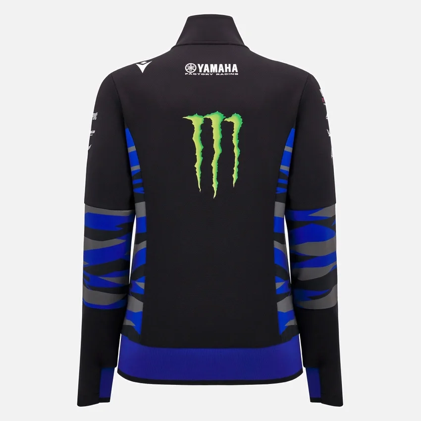 Yamaha Factory Racing 2025 Damen-Sweatshirt mit durchgehendem Reißverschluss Yamaha Factory Racing 2025 Damen-Sweatshirt mit durchgehendem Reißverschluss
