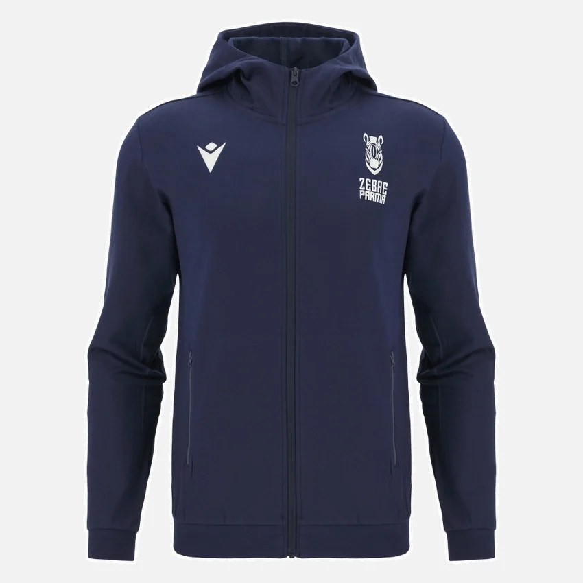 Zebre Parma 2025/26 Sweatshirt mit durchgehendem Reißverschluss für Erwachsene Zebre Parma 2025/26 Sweatshirt mit durchgehendem Reißverschluss für Erwachsene